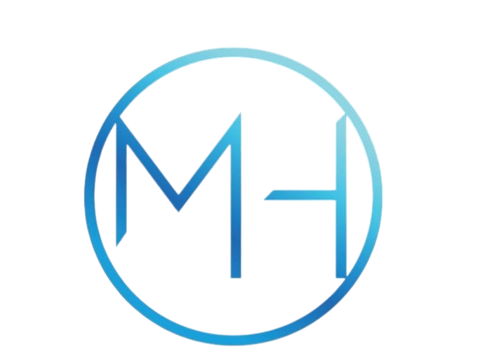 Logotipo da MH Elétrica e Mecânica